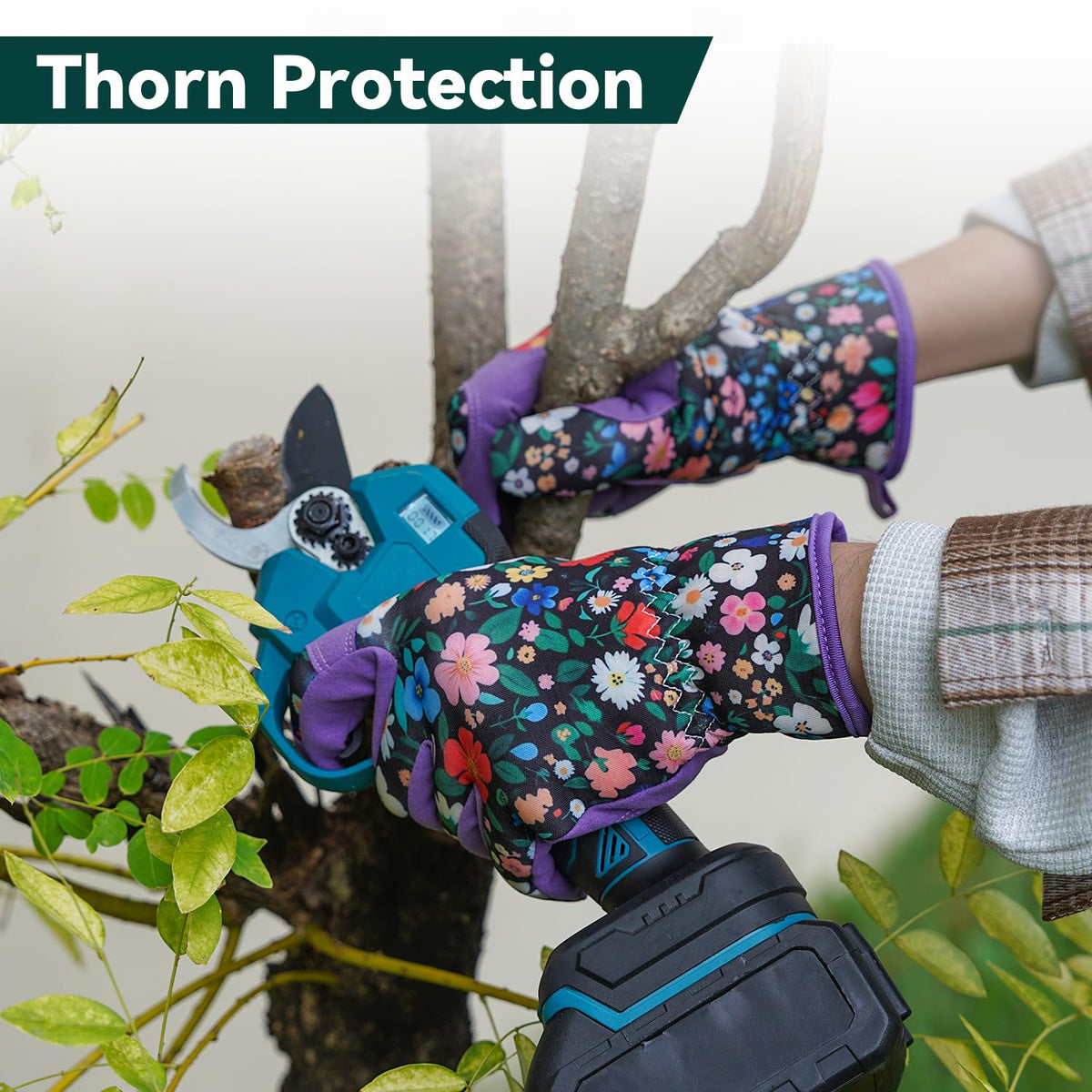 IYICLOTH printed-design gloves adding style to yard work