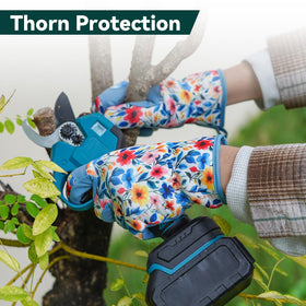 IYICLOTH gardening gloves with touchscreen-compatible fingertips for outdoor device use