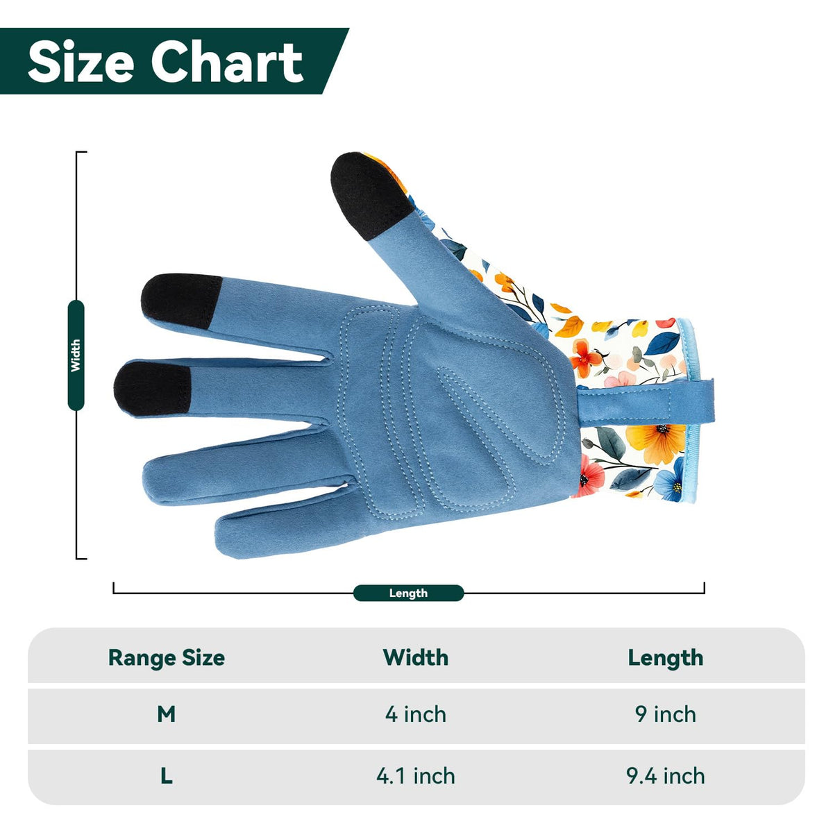 IYICLOTH printed women’s garden gloves add color to yard work