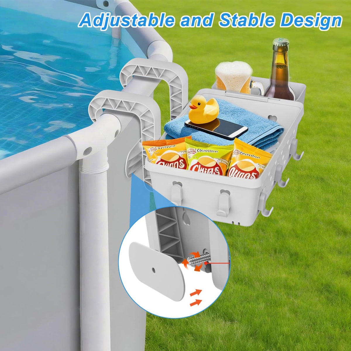 IZCUZK ventilated design drains water quickly after pool play.