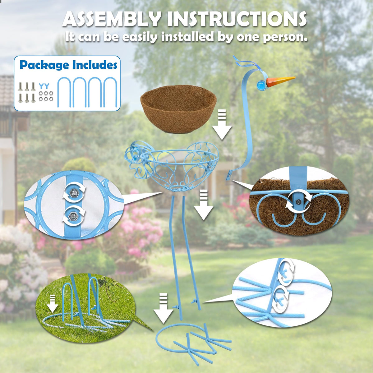 J-Fly outdoor indoor garden display ready for patio