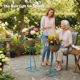 J-Fly outdoor-ready plant stand for porch or balcony display
