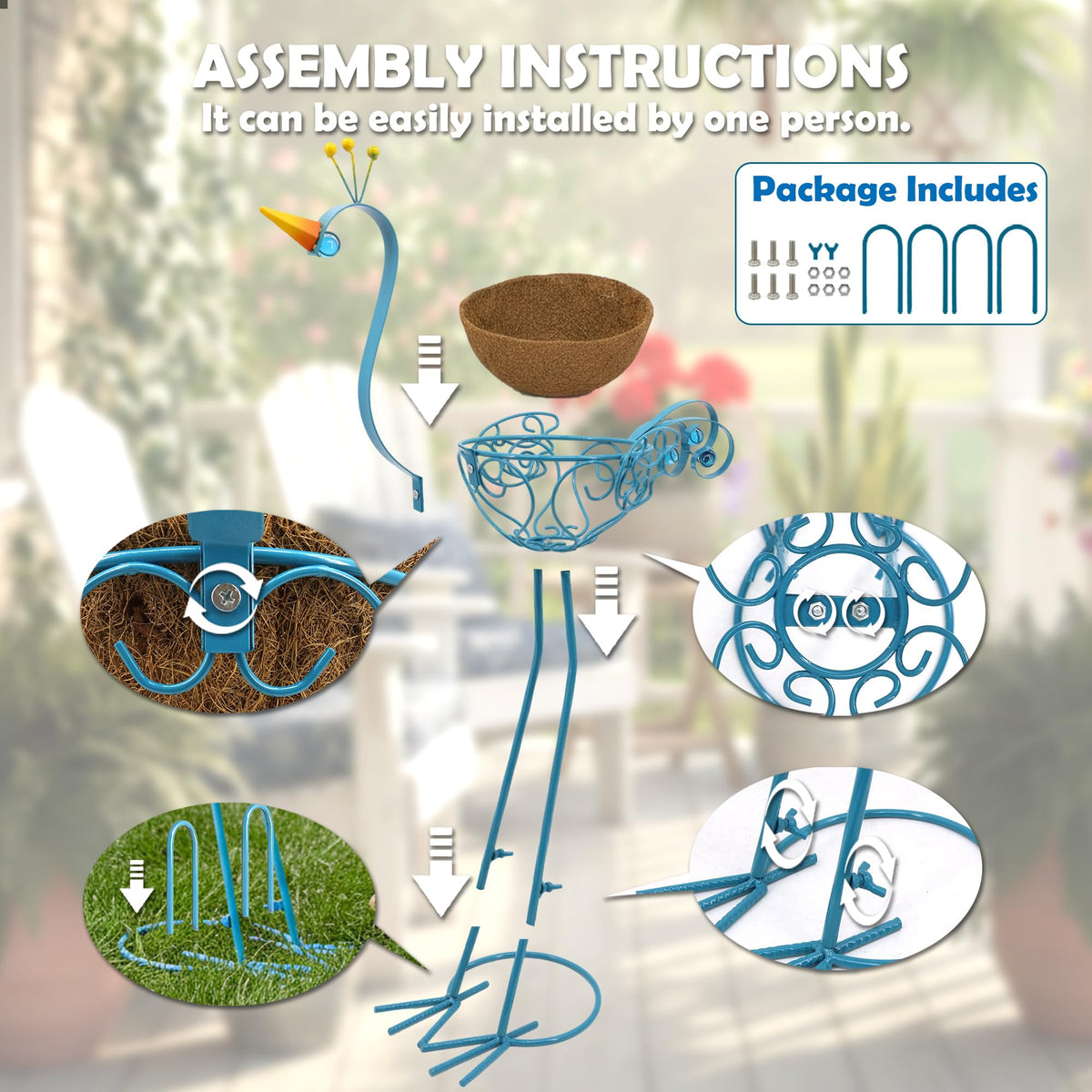J-Fly rustproof and lightweight stand for easy rearrangement