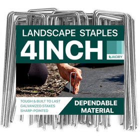 Jaciry 4 inch landscape staples secure weed barrier fabric in gardens