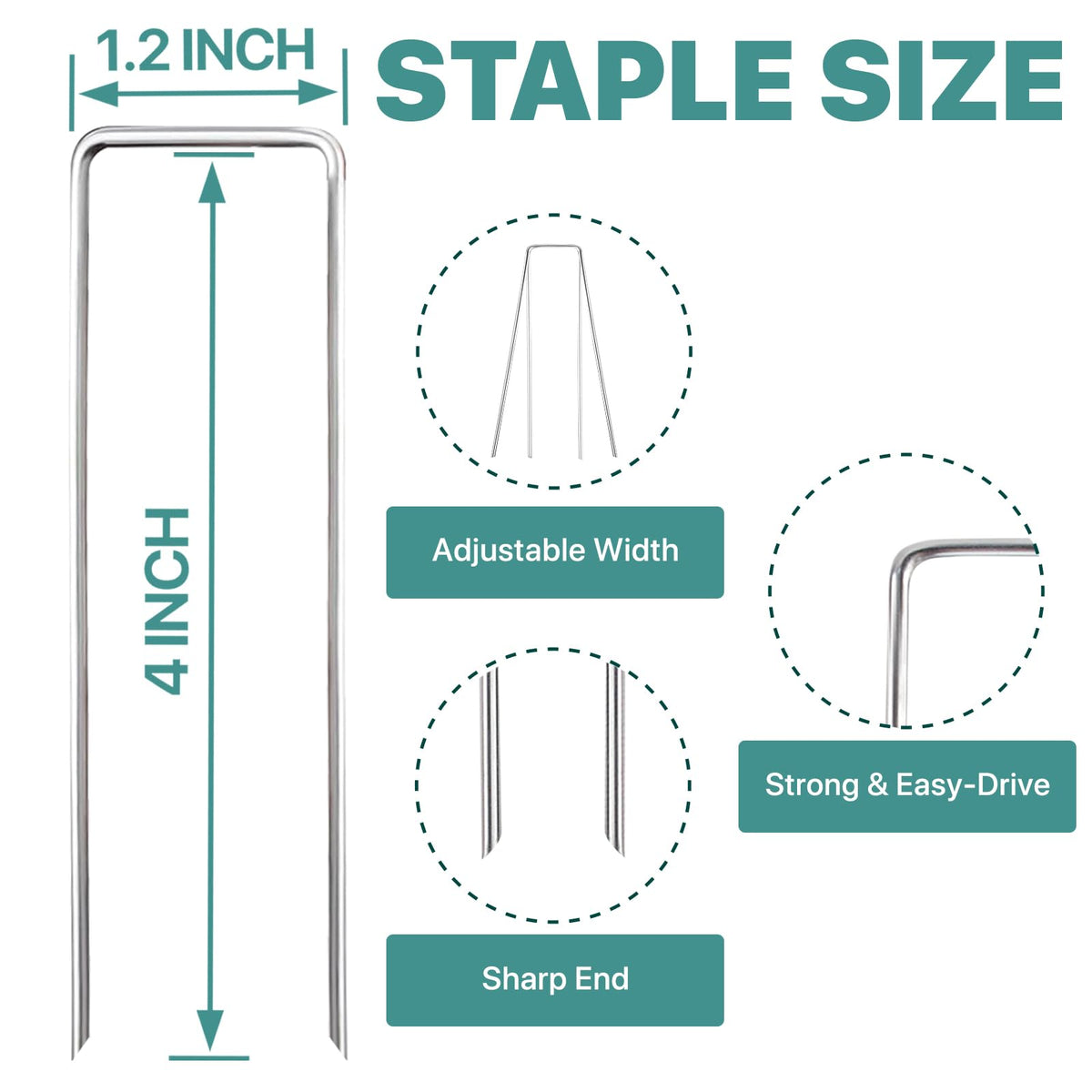 Jaciry galvanized 11 gauge stakes reinforce garden layouts and durability