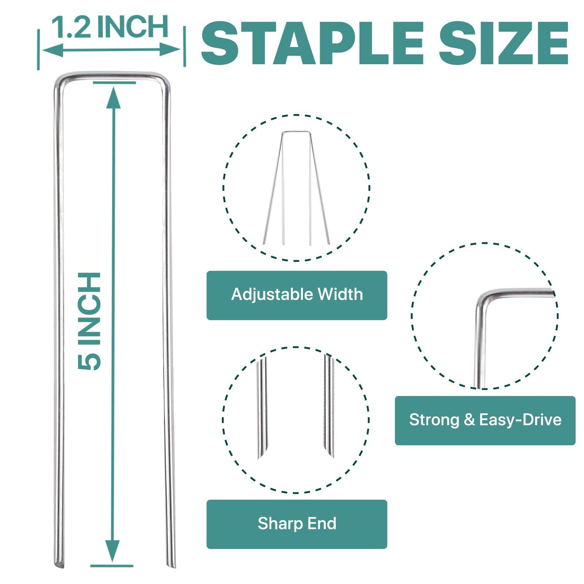 Jaciry galvanized ground stake provides durable ground anchoring