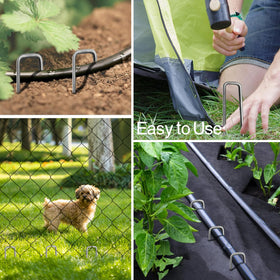Jaciry sharp end stakes insert easily into soil for quick setups