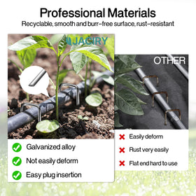 Jaciry weed barrier fabric stake aids secure installation