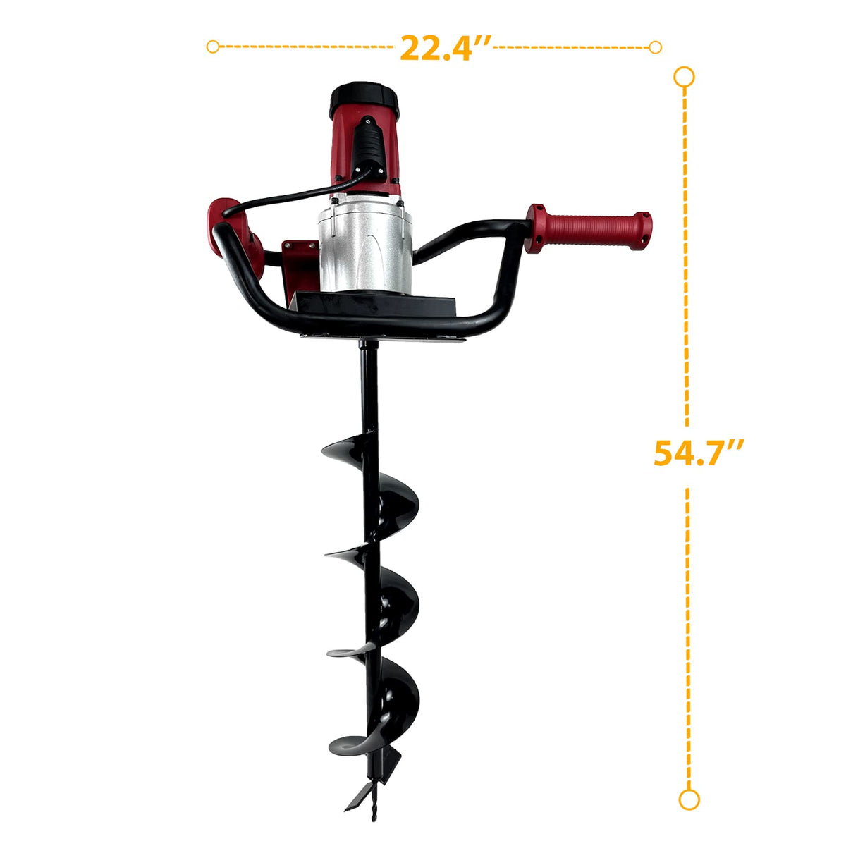 JACKCHEN carry bag and auger kit for convenient transport and storage.