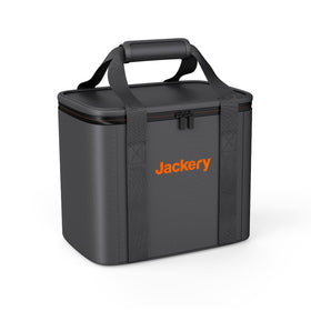 Jackery carrying case for Explorer 240 front view showing protective exterior for travel.
