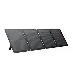 Jackery SolarSaga 100W Air folded compact design for easy camping transport.