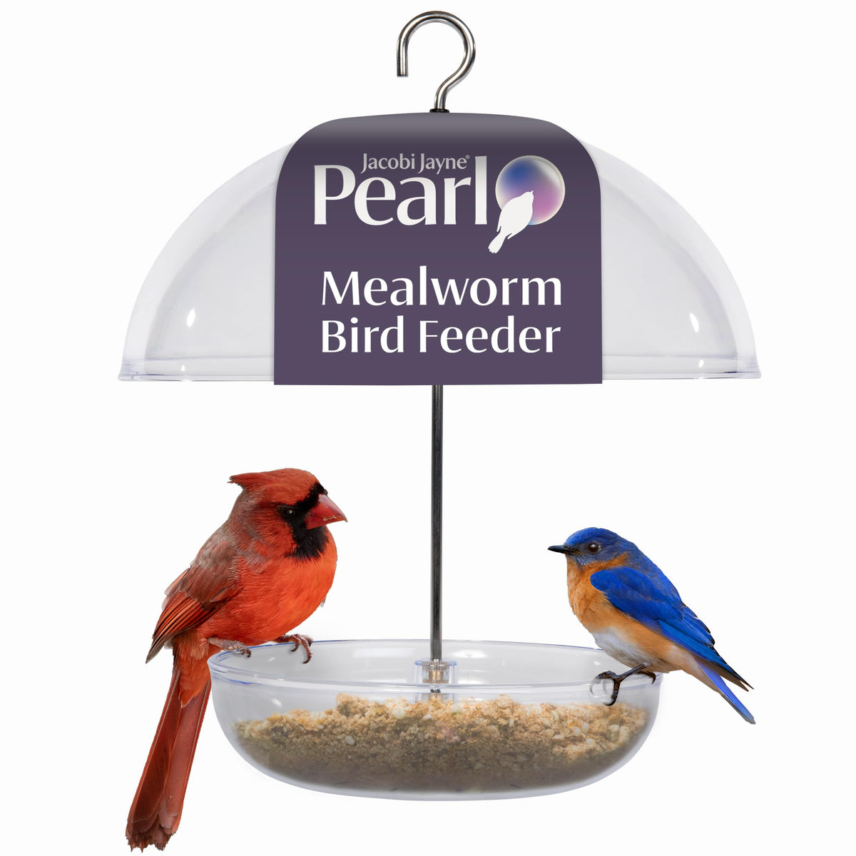 Jacobi Jayne Pearl Feeder pole-mount ready for versatile placement.