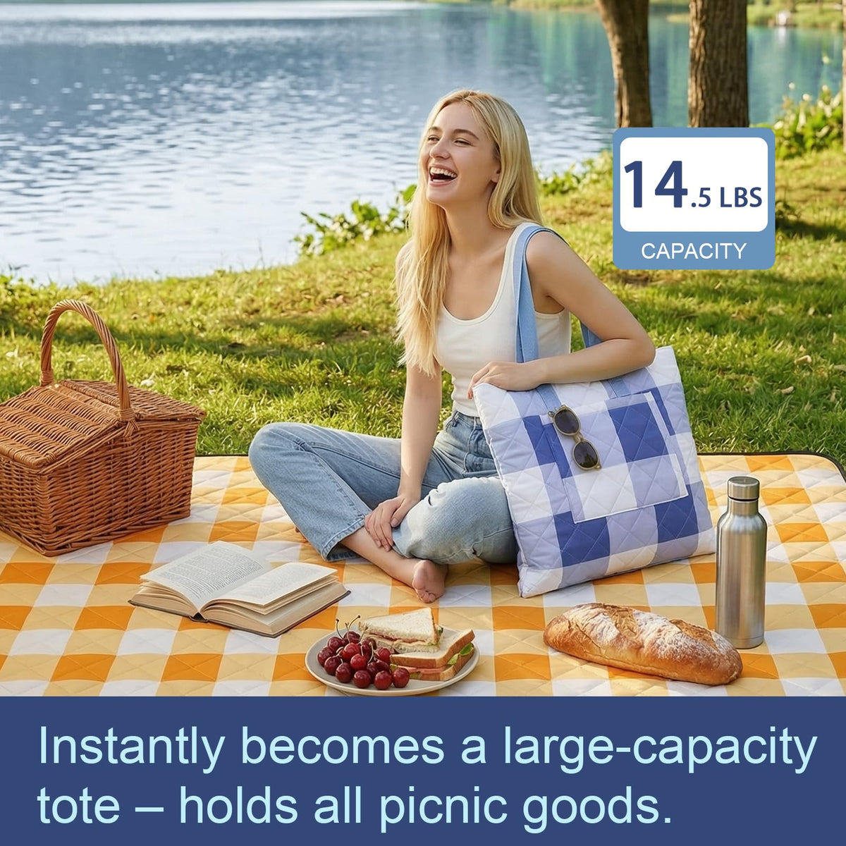 Jactum tote bag includes water bottle pocket for convenient hydration on the go.