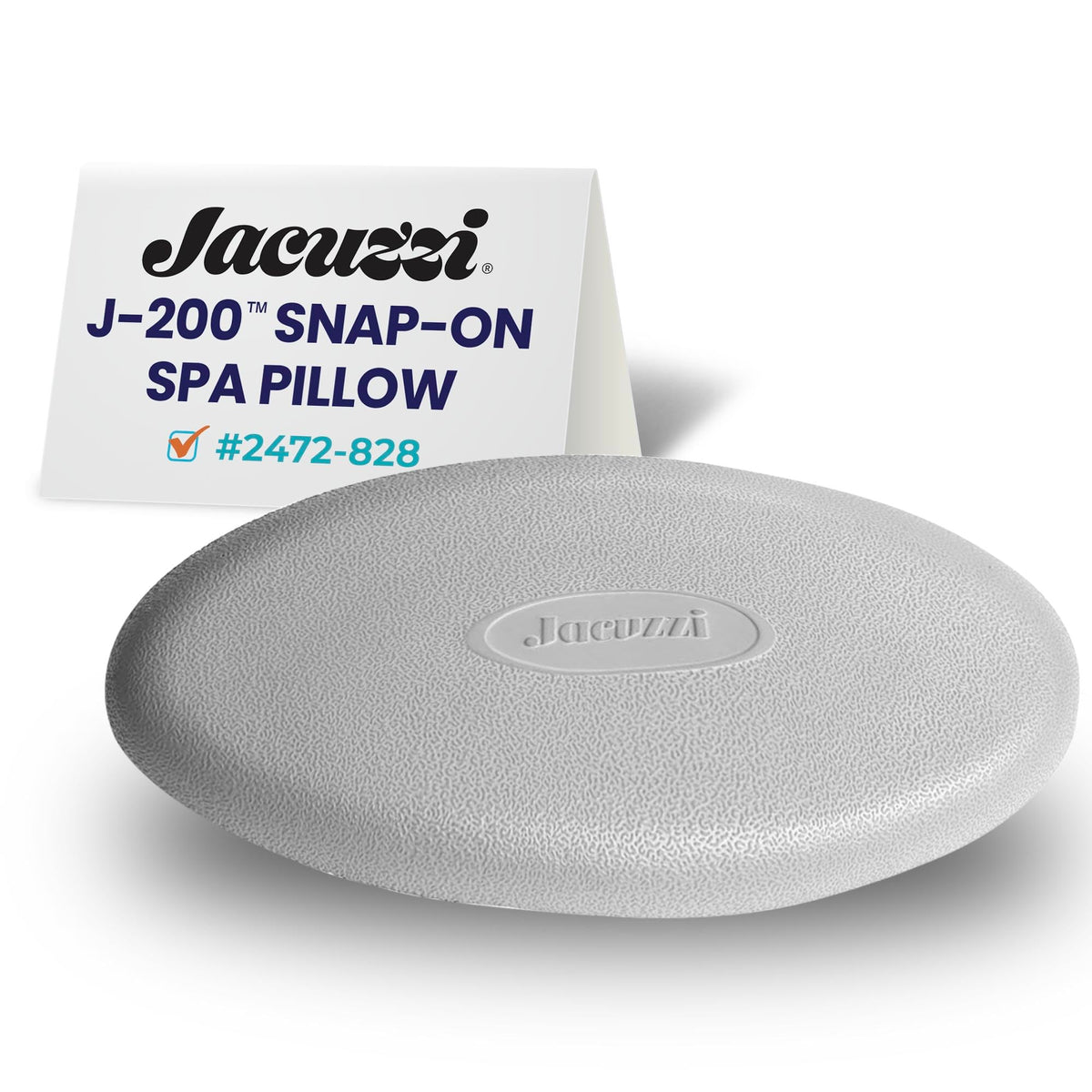 Jacuzzi J-200 oval snap-in spa pillow offering secure neck support.