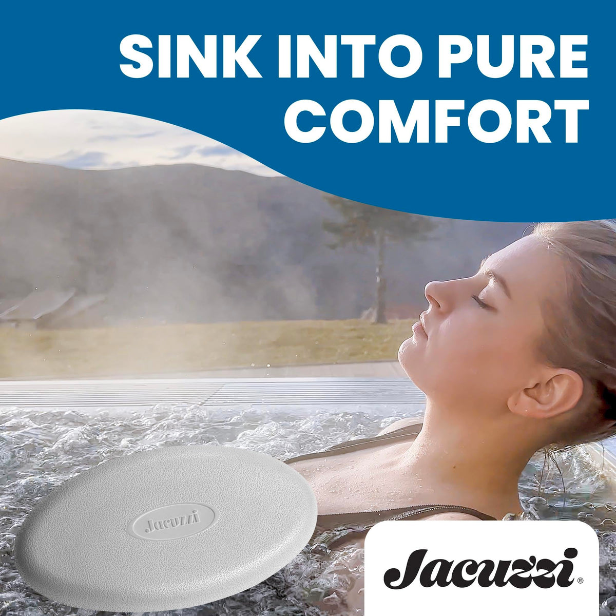 Jacuzzi J-200 Series pillow uses durable spa-grade foam.