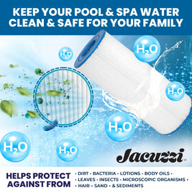 Jacuzzi J-200 series compatible filter for steady water flow