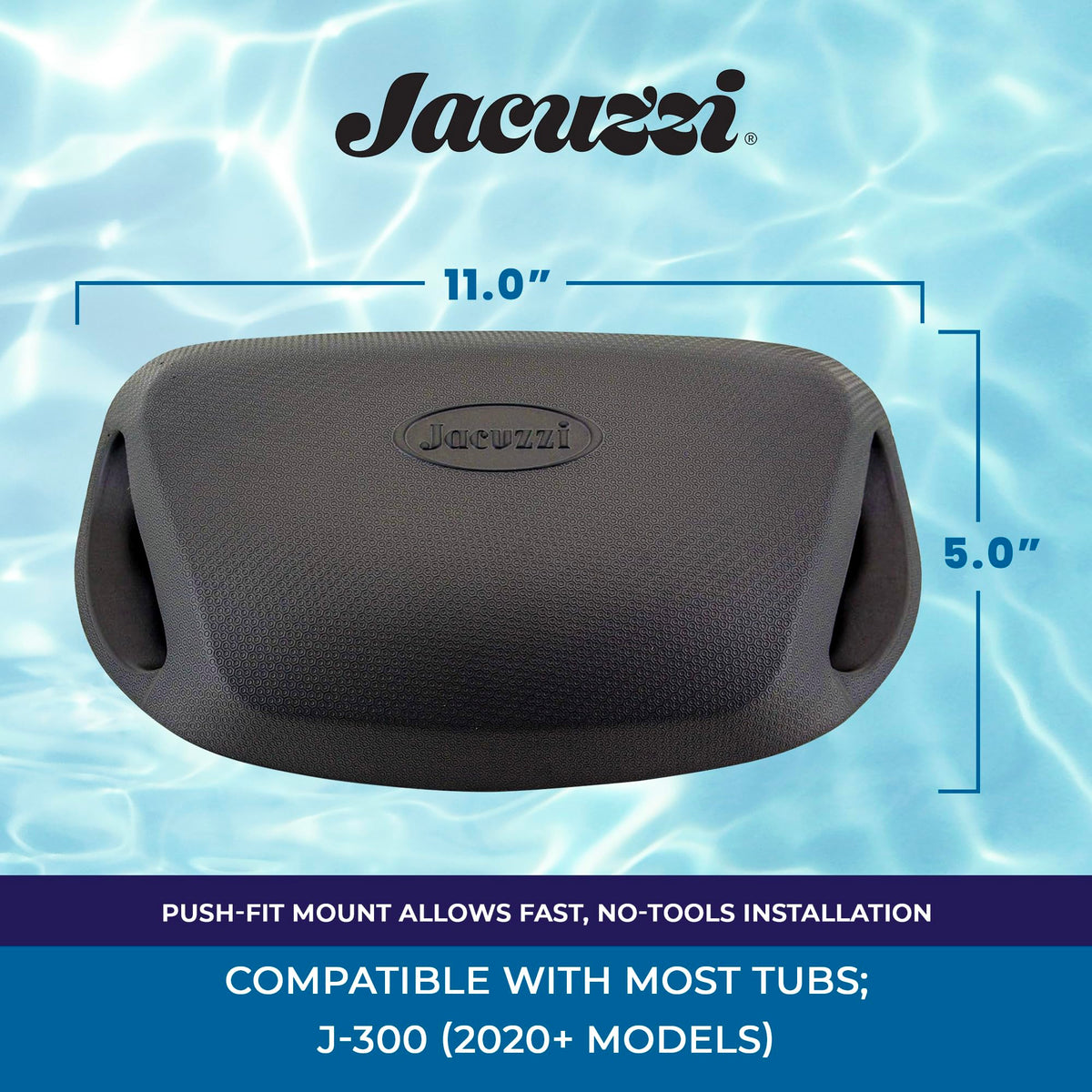 Jacuzzi Pillow 2472-135 secure attachment for stable placement during use.