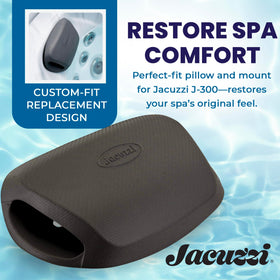 Jacuzzi Pillow 2472-135 water-resistant cover helps keep the pillow fresh.
