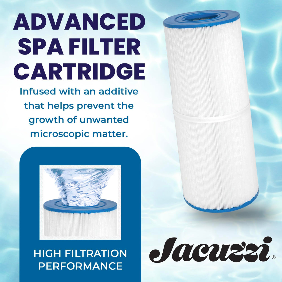 Jacuzzi ProClear 373045J replacement filter enabling quick drop-in installation