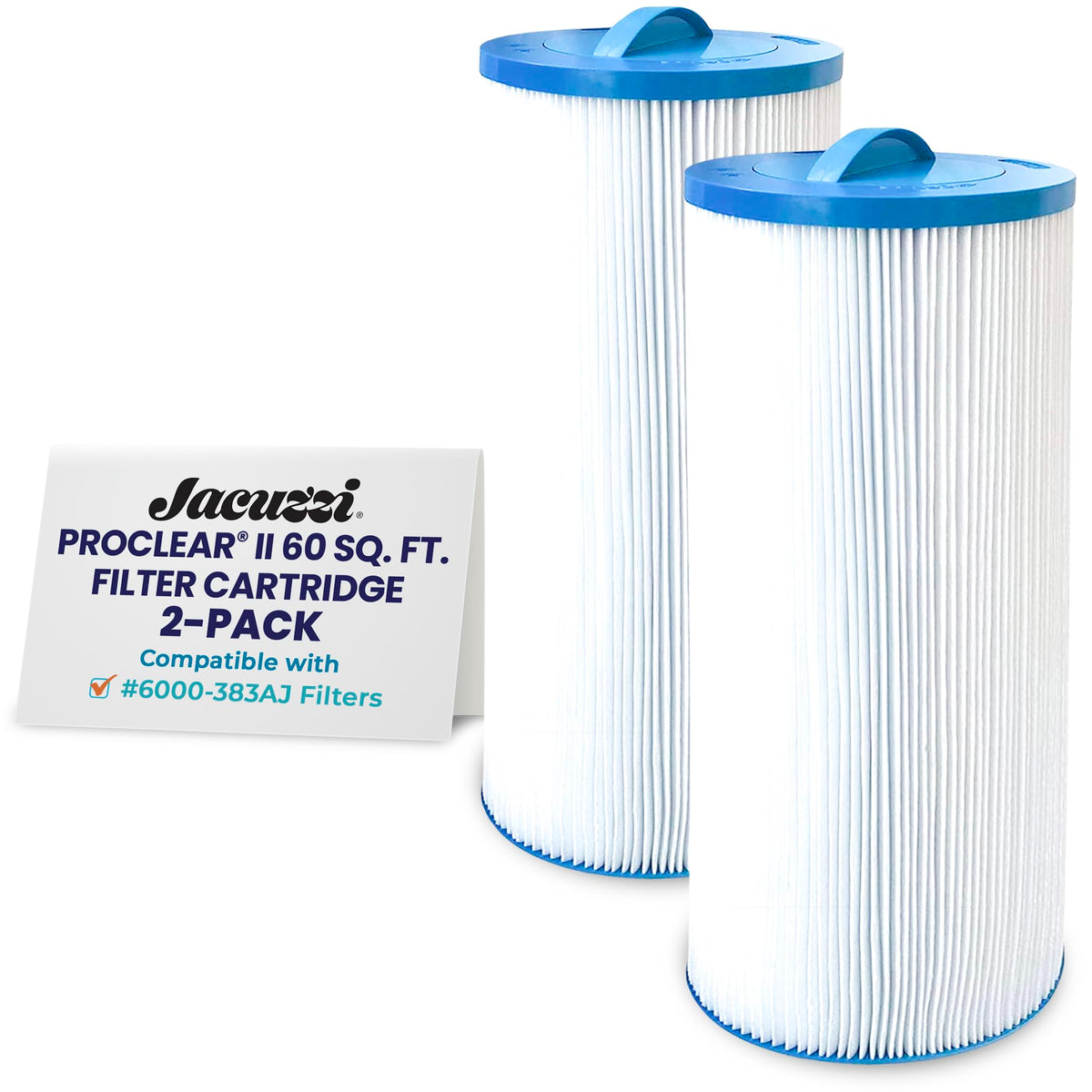 Jacuzzi ProClear II 60-sq-ft filter side view for clear spa water.