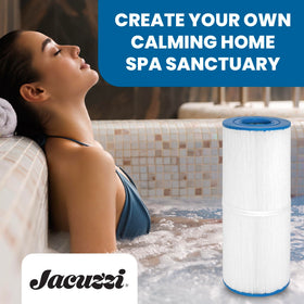 Jacuzzi spa filter promotes clear water and longer pump life