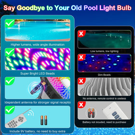 Jadisi pool light energy-efficient 90W saves energy over traditional bulbs