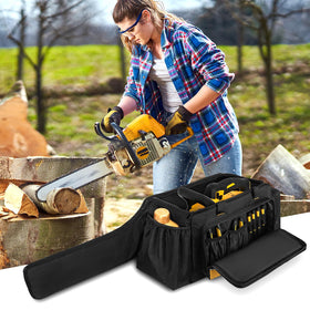 Jaffzora chainsaw case compatibility fits 14-18 inch cordless chainsaws