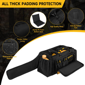 Jaffzora chainsaw case multi-pocket layout for accessories