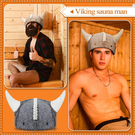 JaGely banya hat soft-wool, comfortable fit for long sauna or bath sessions