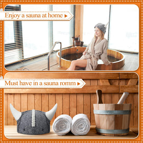 JaGely sauna hat offers heat protection and extended sessions for relaxing heat experiences