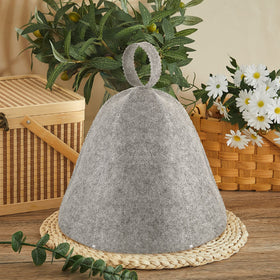 JaGely sauna hat gray packaging shows convenient two pack