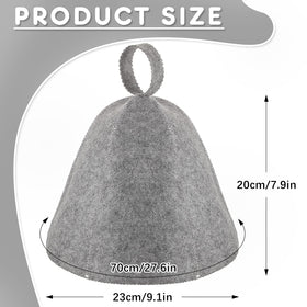JaGely sauna hat gray side view shows versatile design for daily wear