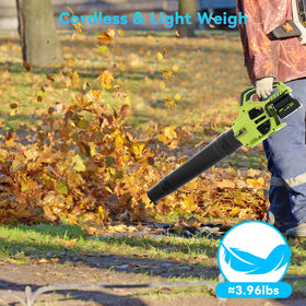 JAGROM leaf blower lightweight at 3.96 lbs for comfortable handling