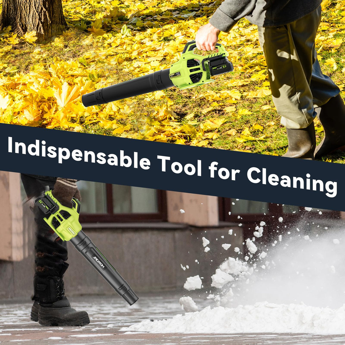 JAGROM leaf blower in outdoor use on patios and yards