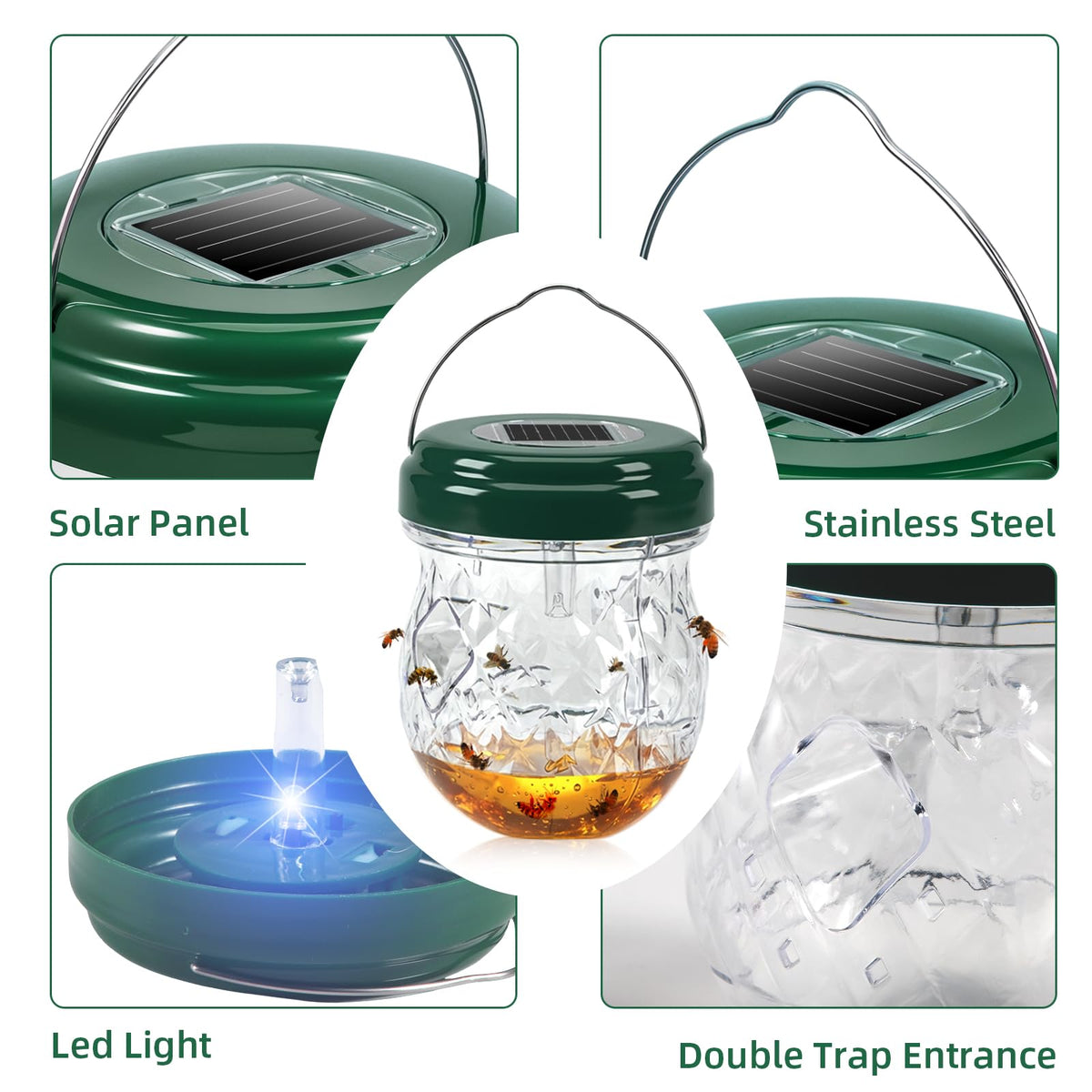Jahy2Tech Durable Weatherproof Trap stands up to sun and rain.