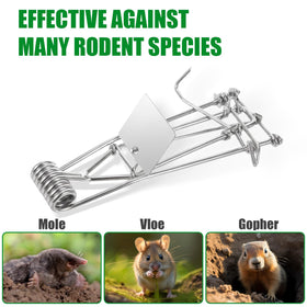 Jahy2Tech gopher killer metal trap delivers durable outdoor performance
