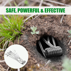 Jahy2Tech mole trap weatherproof steel resists rust in wet soil