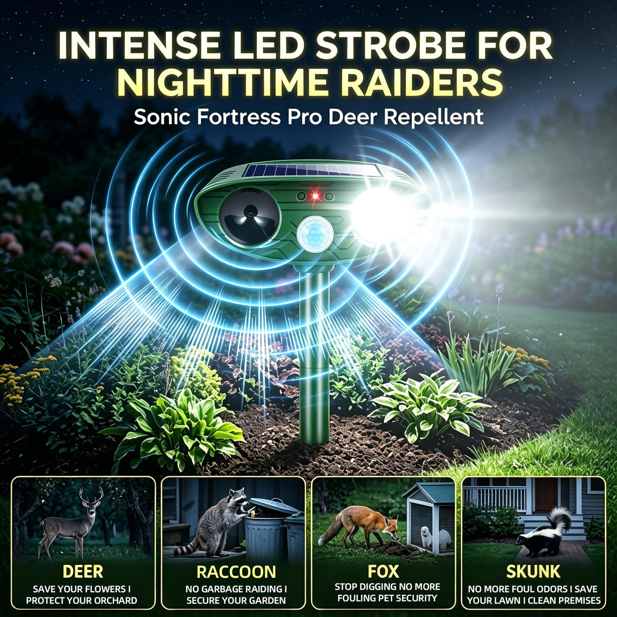 Jahy2Tech PIR motion detection coverage shows 25 ft range for proactive deterrence