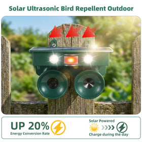 Jahy2Tech solar-panel top view powers humane deterrence with sunlight