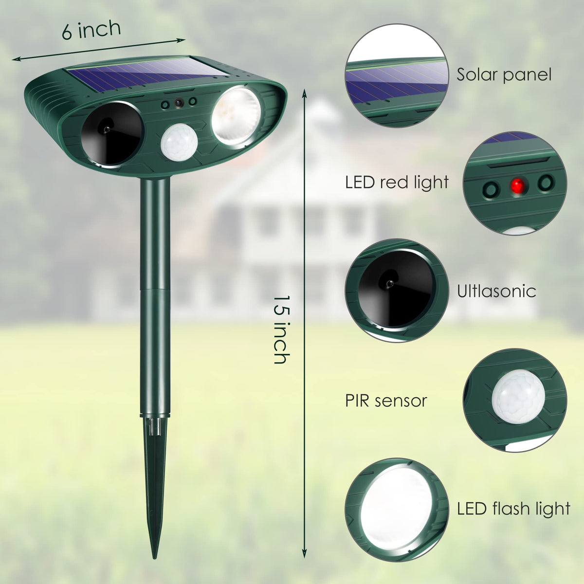 Jahy2Tech ground mount installation for easy garden placement.