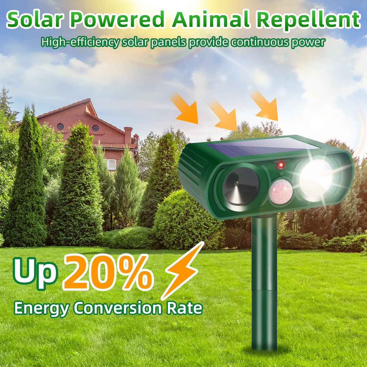 Jahy2Tech Sonic Fortress Pro 360-degree coverage guard around yard