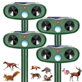 Jahy2Tech Sonic Fortress Pro in the garden deters deer and wildlife.