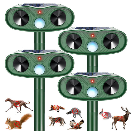 Jahy2Tech Sonic Fortress Pro in the garden deters deer and wildlife.