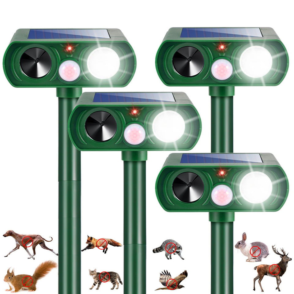 Jahy2Tech Sonic Fortress Pro outdoors deters deer and protects garden beds