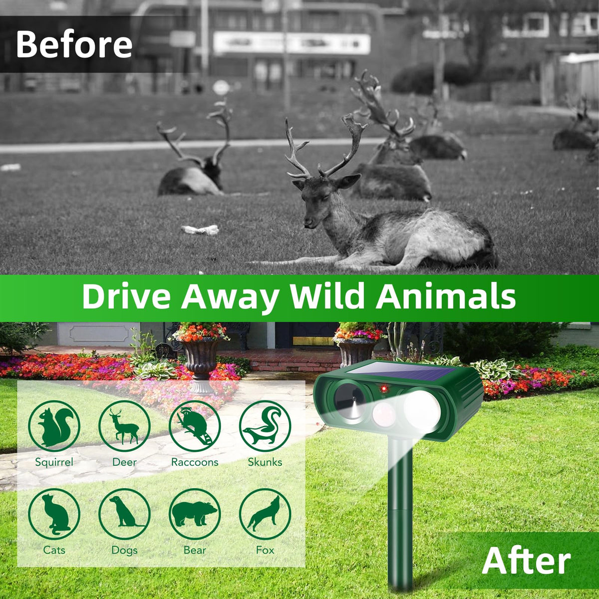 Jahy2Tech Sonic Fortress Pro humane deterrent safe for children and pets