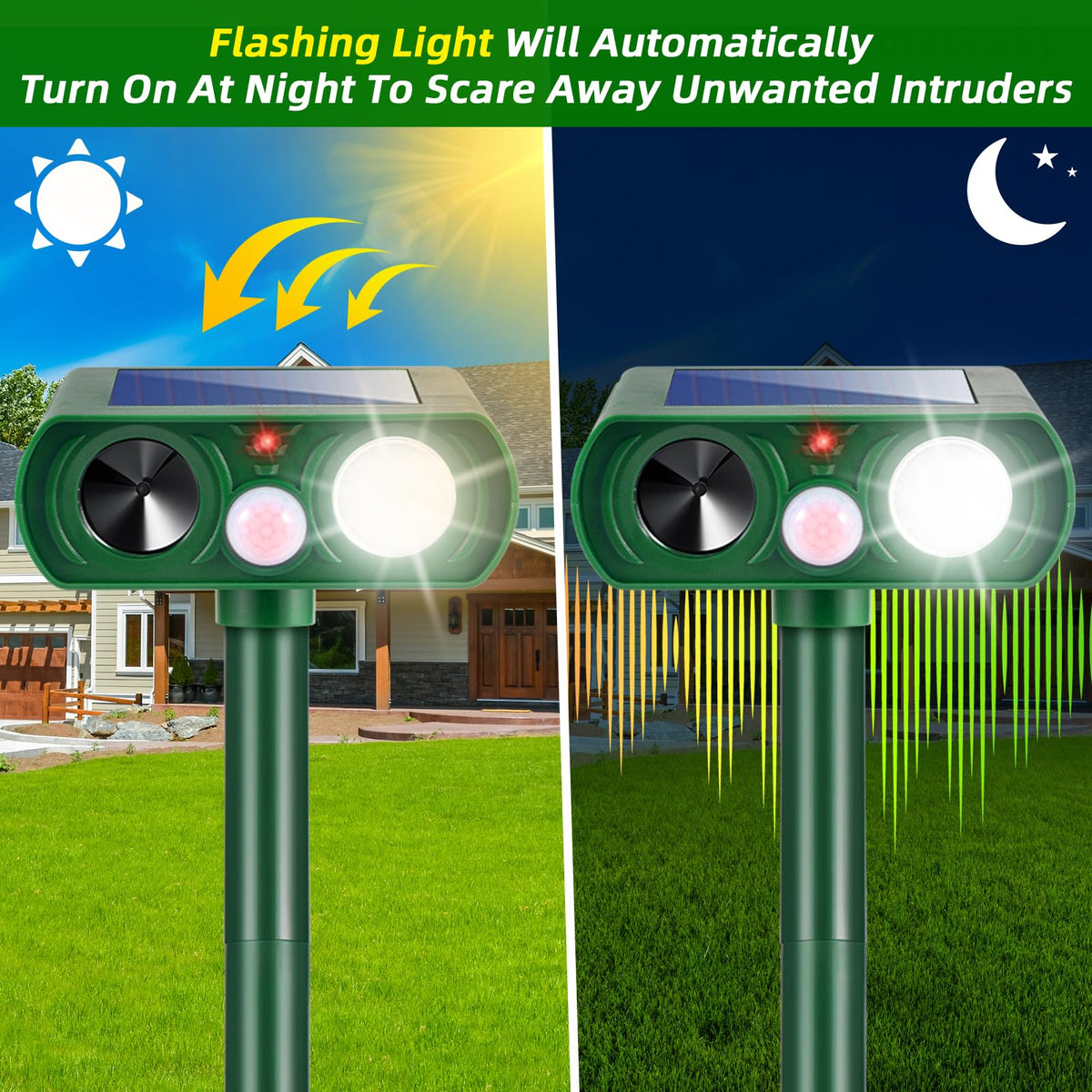 Jahy2Tech Sonic Fortress Pro solar panel power for maintenance-free operation