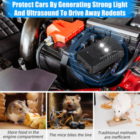 Jahy2Tech Rodent deterrent for car engine with ultrasonic waves reduces pests