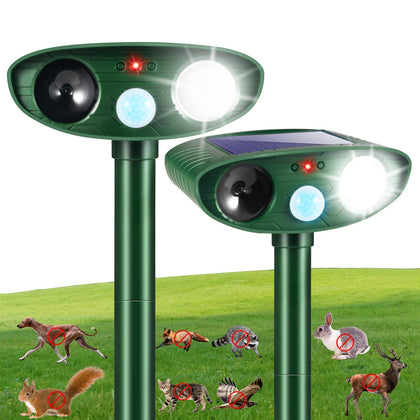 Jahy2Tech Upgraded Sonic Fortress Pro in outdoor use deterring deer and pests