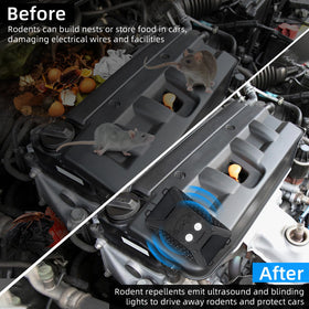 Jahy2Tech USB-powered rodent deterrent for car engines, easy to power