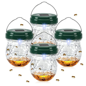 Jahy2Tech Wasp Trap outdoor hanging LED light attracts flying insects for safer outdoor spaces.